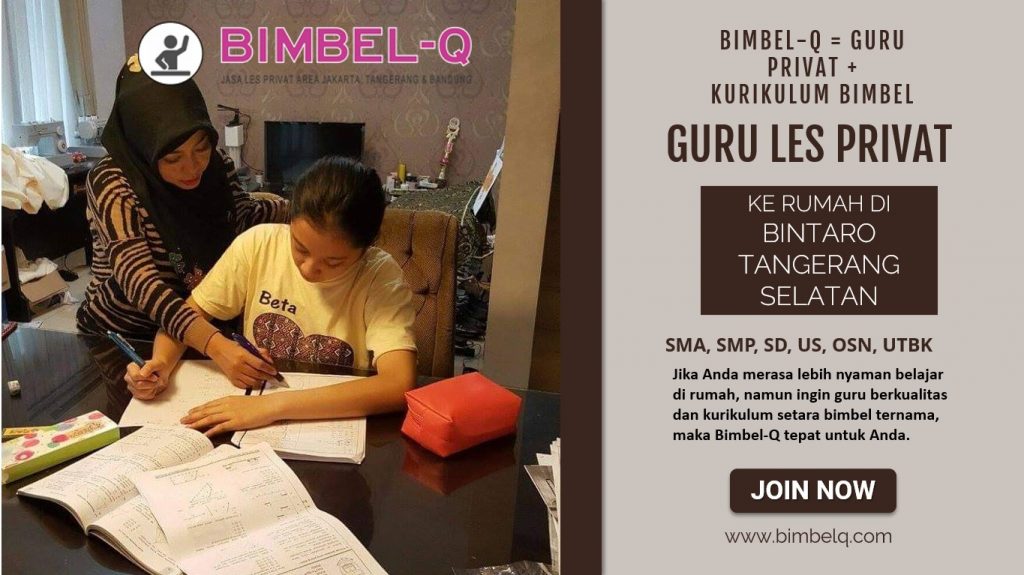 LES PRIVAT DI BINTARO KOTA TANGERANG SELATAN