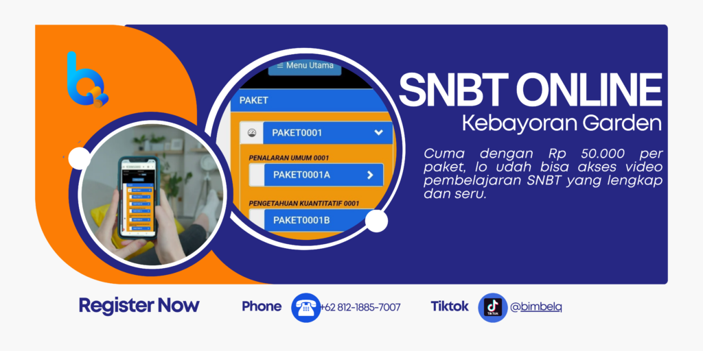 SNBT ONLINE KEBAYORAN GARDEN